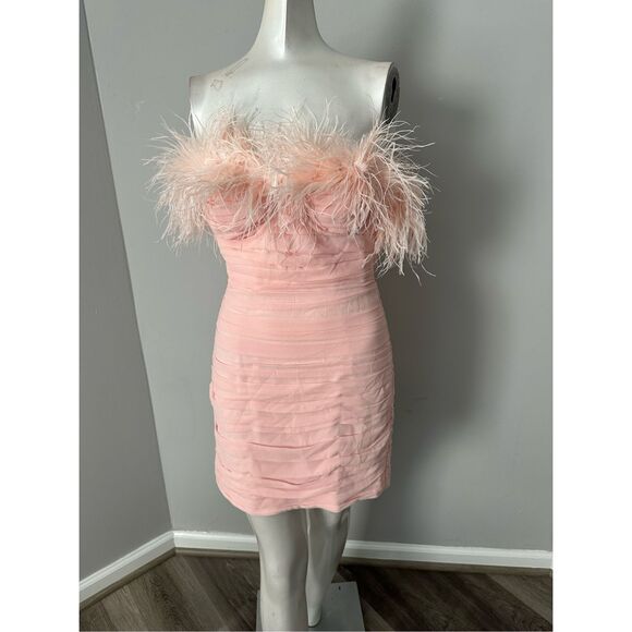 NWT SAU LEE Chelsea Dress in Blush Size US 2 $695 - Picture 9 of 11